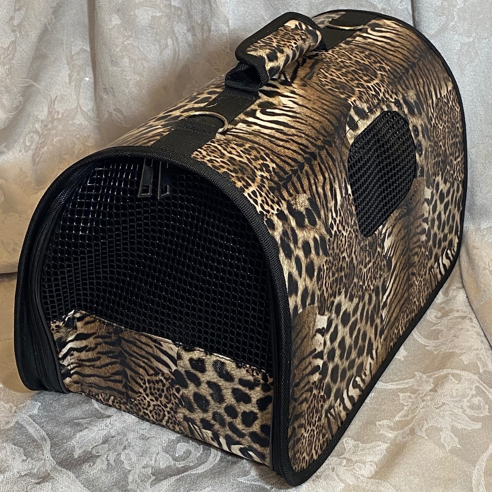 Animal Print Dog or Cat Carrier